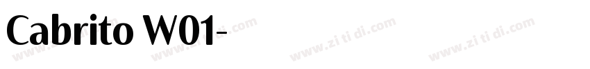 Cabrito W01字体转换